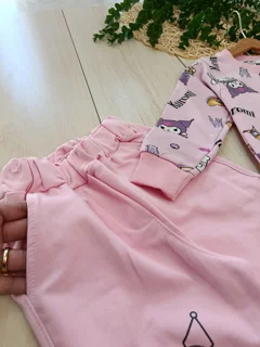 ست راحتی دخترانه طرح کرومی