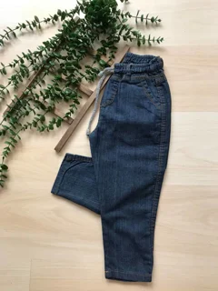 شلوار لی کاغذی سرمه ای